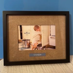 Hallmark TROUBLE Frame with Faux Suede Matte